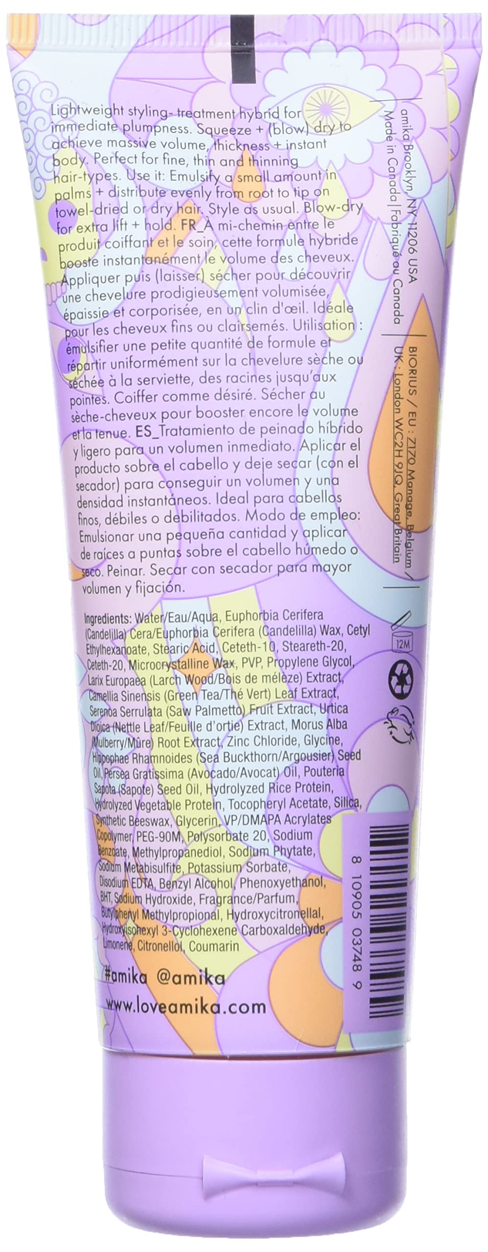 thicc volumizing base, 100ml | amika
