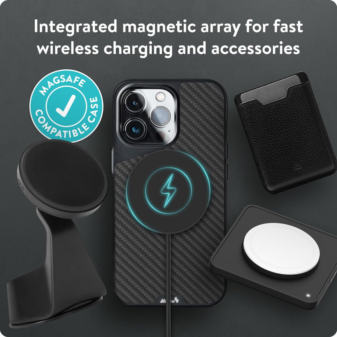 - Protective iPhone 13 Pro Leather Case - Limitless 4.0 - Black Leather - Fully Compatible with Apple's MagSafe - iPhone 13 Pro Case