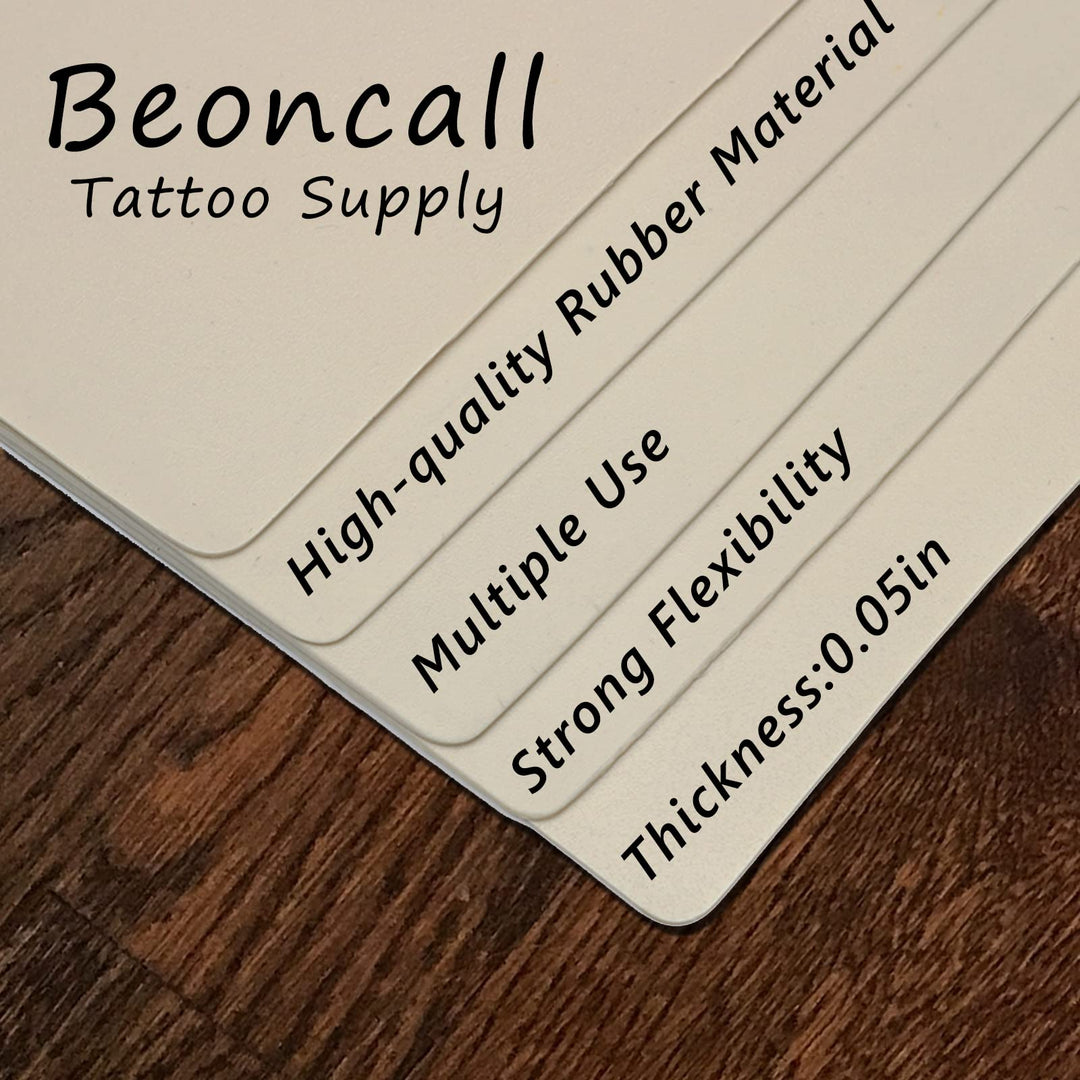 10Pcs Tattoo Practice Skin, Blank Tattoo Skin Practice Fake Practice Skin For Tattooing Double Sides 8x6 For Microblading Supply Tattoo Supplies