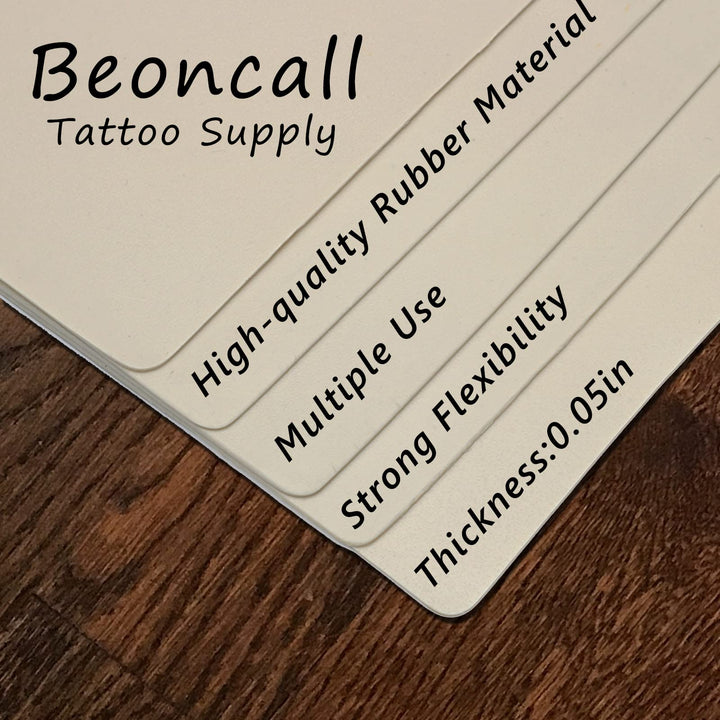 10Pcs Tattoo Practice Skin, Blank Tattoo Skin Practice Fake Practice Skin For Tattooing Double Sides 8x6 For Microblading Supply Tattoo Supplies