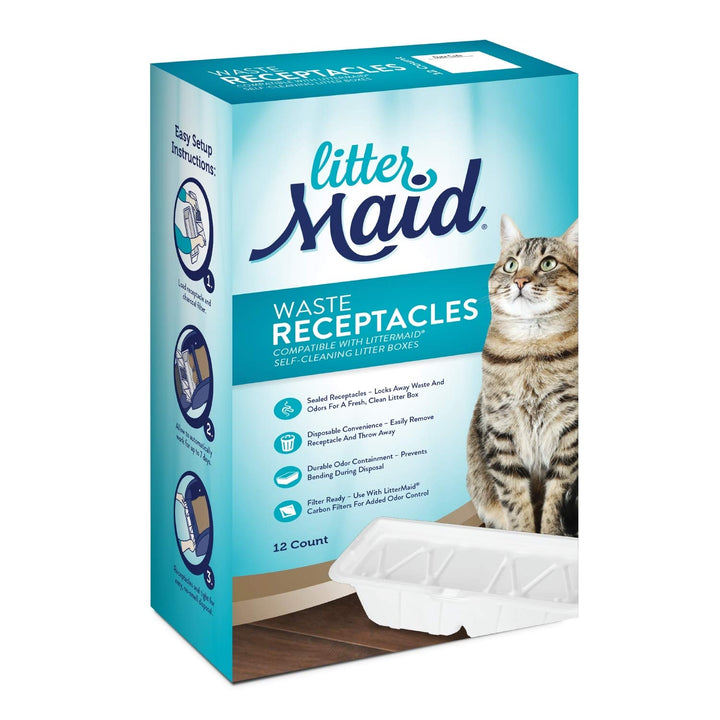 Waste Receptacles, 12 Count