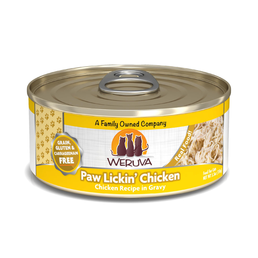 Classic Cat Food, Paw Lickin’ Chicken with Chicken Breast in Gravy, 5.5oz Can (Pack of 24)