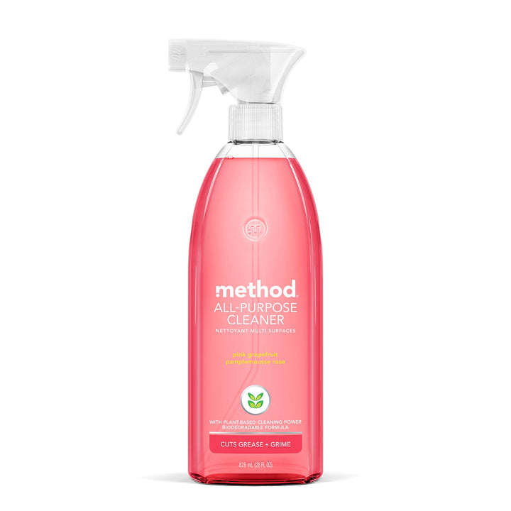 All-Purpose Cleaner, Pink Grapefruit, Plant-Based and Biodegradable Formula Perfect for Most Counters, Tiles, Stone, and More, 28 oz spray bottle