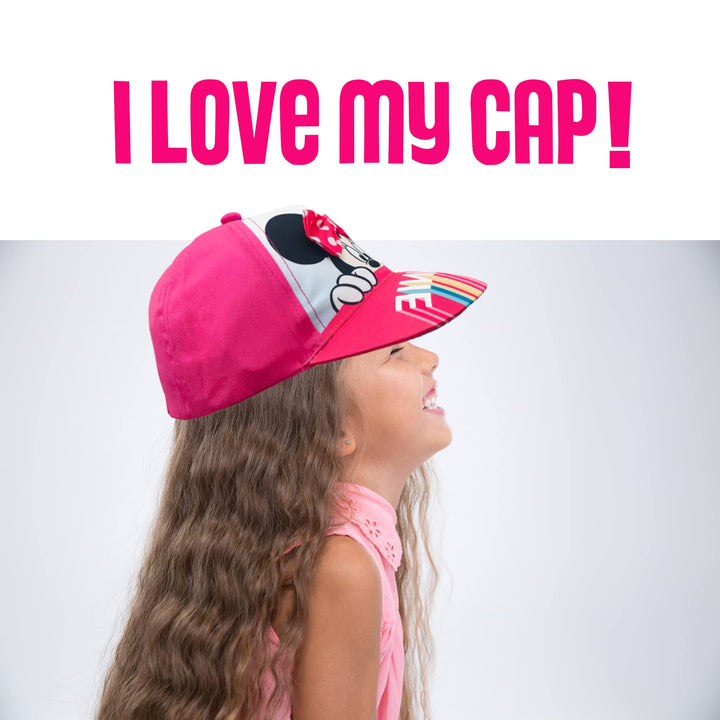Minnie Mouse Girls Baseball Cap (Pink)