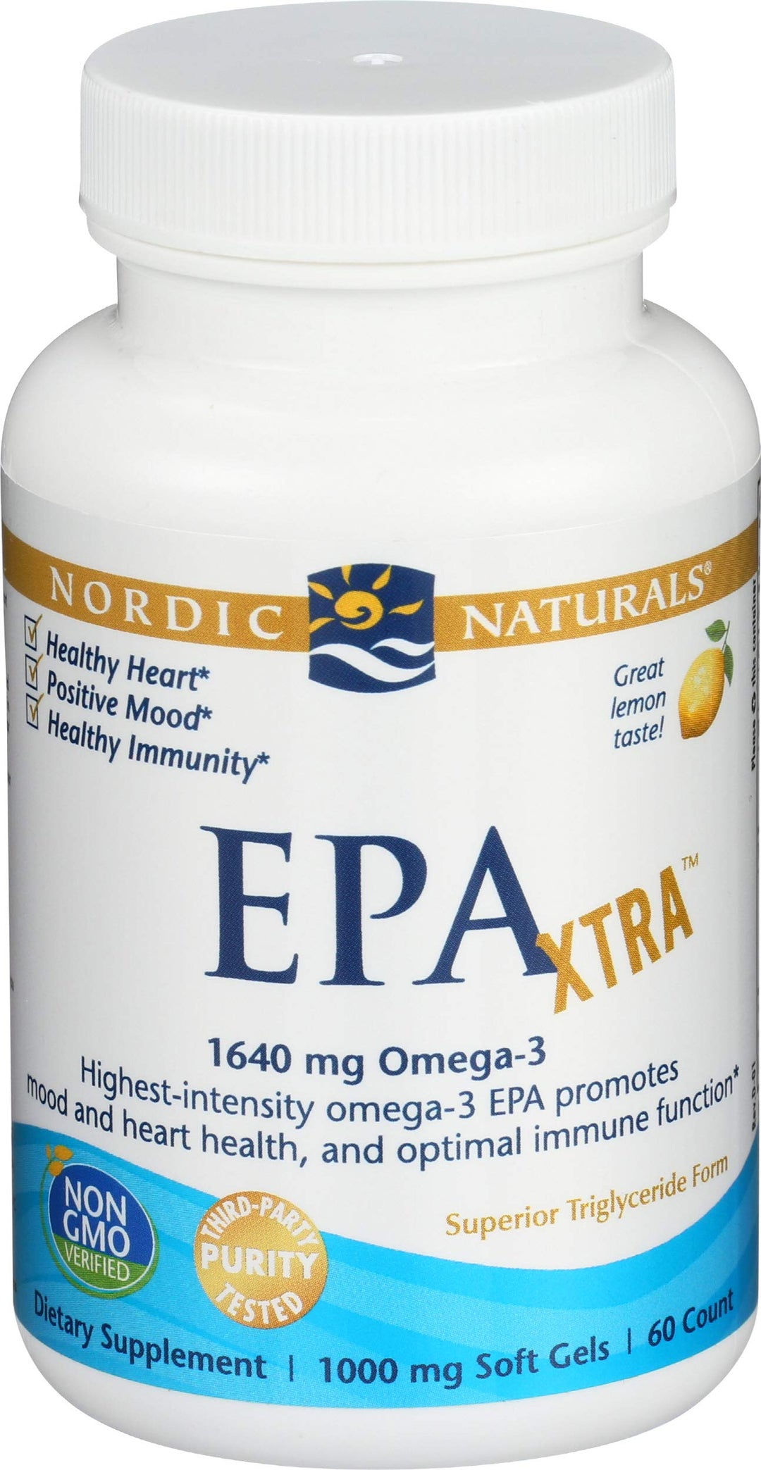 Nordic Naturals EPA Xtra Lemon, 60 CT