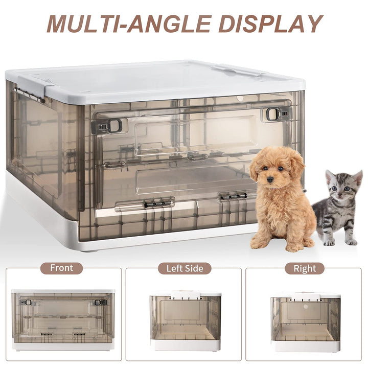Nebulization Box,Cat Nebulizer Box Nebulizer for Dogs,Kitten Incubator,Heating Unit not Included, Puppy Incubator with Nebulization (55L)