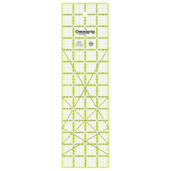 Omnigrip Non-Slip Ruler, 4 x 14