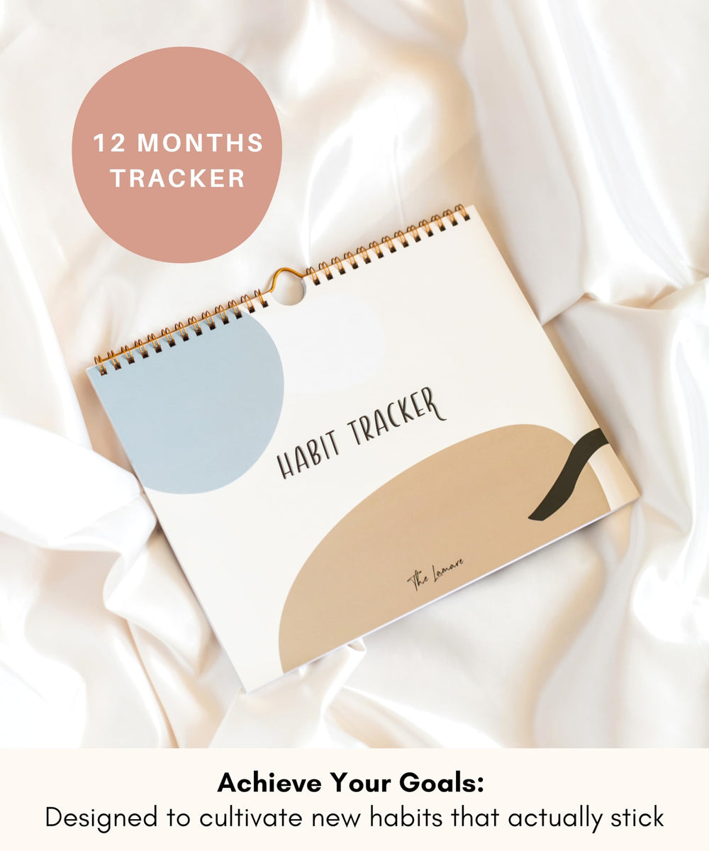 Habit Tracker Calendar - Inspirational Habit Journal with Spiral Binding - Daily Habit Tracker Journal and Goal Board - Motivational Goal Journal - Great Tool For Productivity And Workout