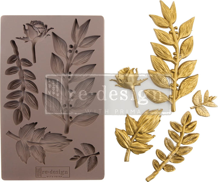 Redesign Mould 5X8 BLSM, Leafy Blossoms