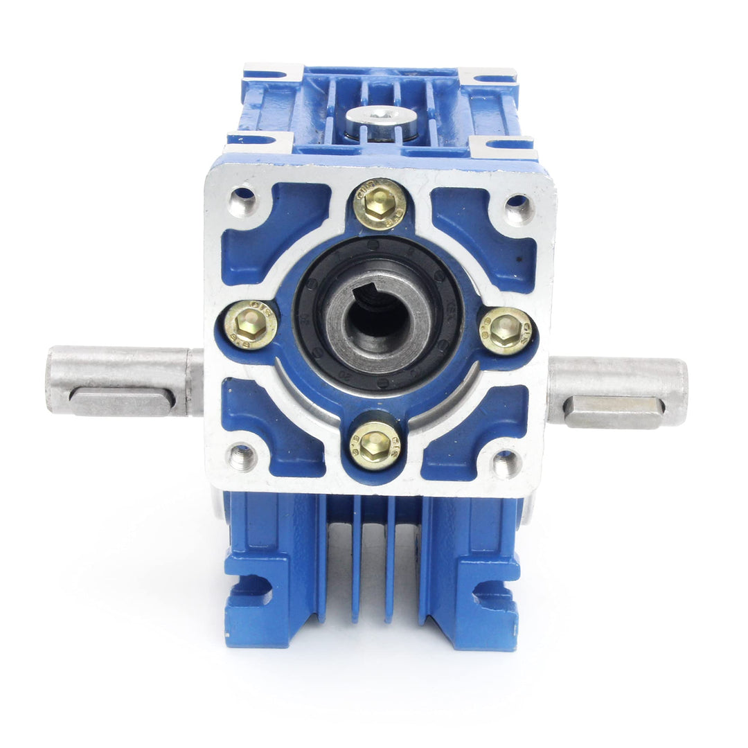 Output Double Shaft Diameter 14mm Output Shaft 0.55 Dual Shaft Output Length 130mm fit for Worm Reducer Gearbox NMRV030 RV030 Nema23 Stepper Motor with Gaskets S Ring Corner pin