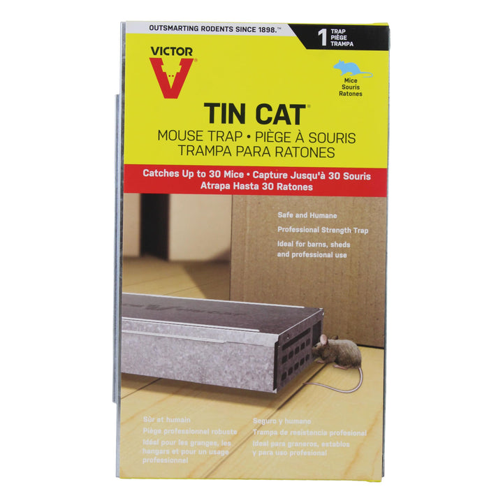 M310S Tin Cat Multi-Catch Live Mouse Trap - Indoor and Outdoor Humane Catch and Release