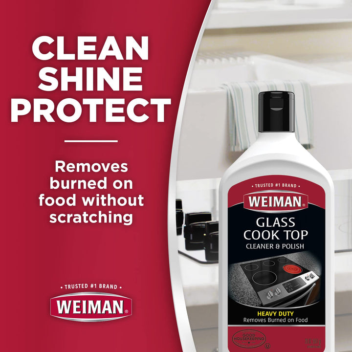 Ceramic and Glass Cooktop Cleaner and Polish - 20 Ounce - Shines and Protects Glass and Ceramic Smooth Top Ranges with its Gentle Formula