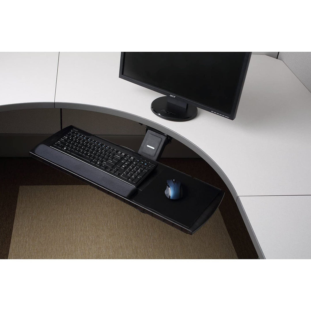 60718 Adjustable Keyboard Platform with SmartFit System, 21-1/4w x 10d, Black