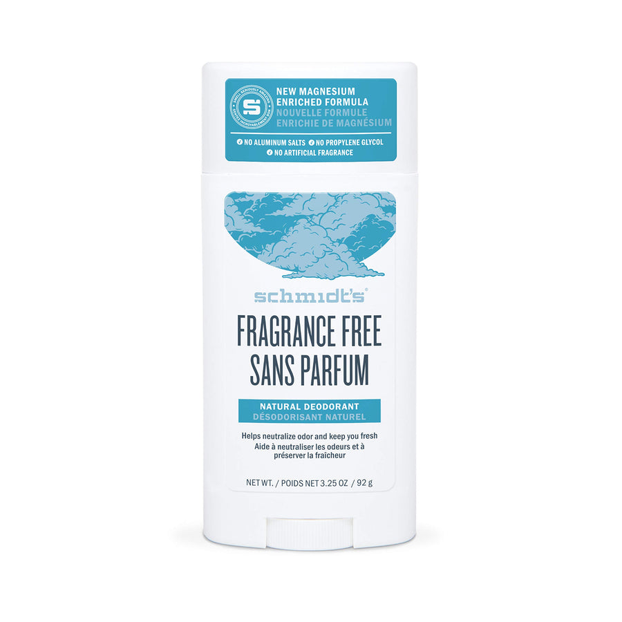 Aluminum Free Natural Deodorant for Women and Men, Fragrance Free 24 Hour Odor Protection, Certified Cruelty Free, Vegan Deodorant, 3.25 oz