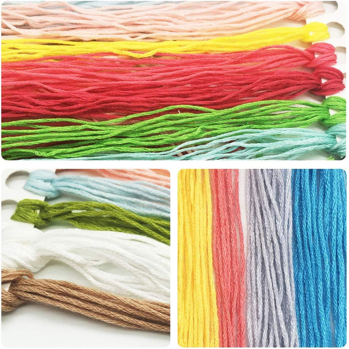 Cross Stitch Kits Stamped Full Range of Embroidery Starter Kits for Beginners DIY 11CT 3 Strands - Colorful Balloons 30.4×23.7(inch)
