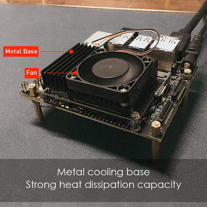 Jetson Nano Fan, Jetson Nano Aluminum Heatsink with PWM Speed Adjustment Fan 40x40x7mm for NVIDIA Jetson Nano Developer Kit B01 and A02 Version