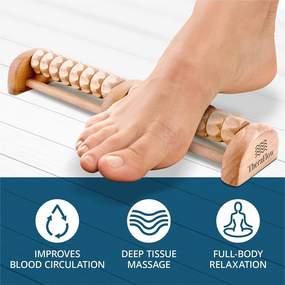 Small Dual Foot Massager for Plantar Fasciitis Relief - Foot Massager for Neuropathy, Foot Roller for Foot Pain Relief | Feet Massager for Pain Relief and Circulation - Ideal Gift for Mom