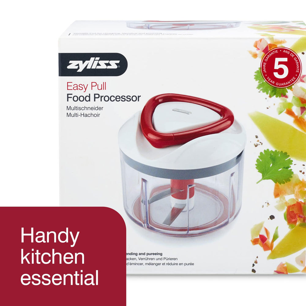 ZYLISS Easy Pull Food Chopper and Manual Food Processor - Vegetable Slicer and Dicer - Hand Held