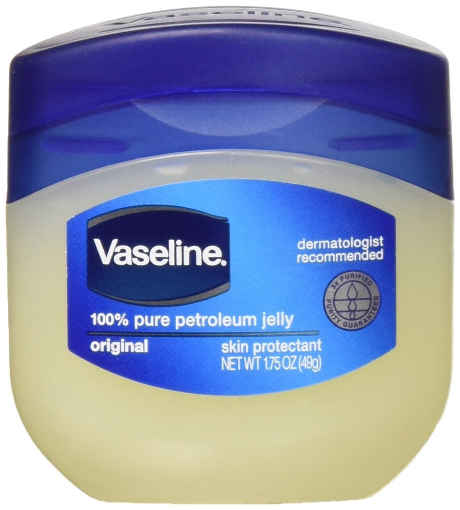 100% Pure Petroleum Jelly Original Skin Protectant, 1.75 OZ Travel Size (Pack of 3)
