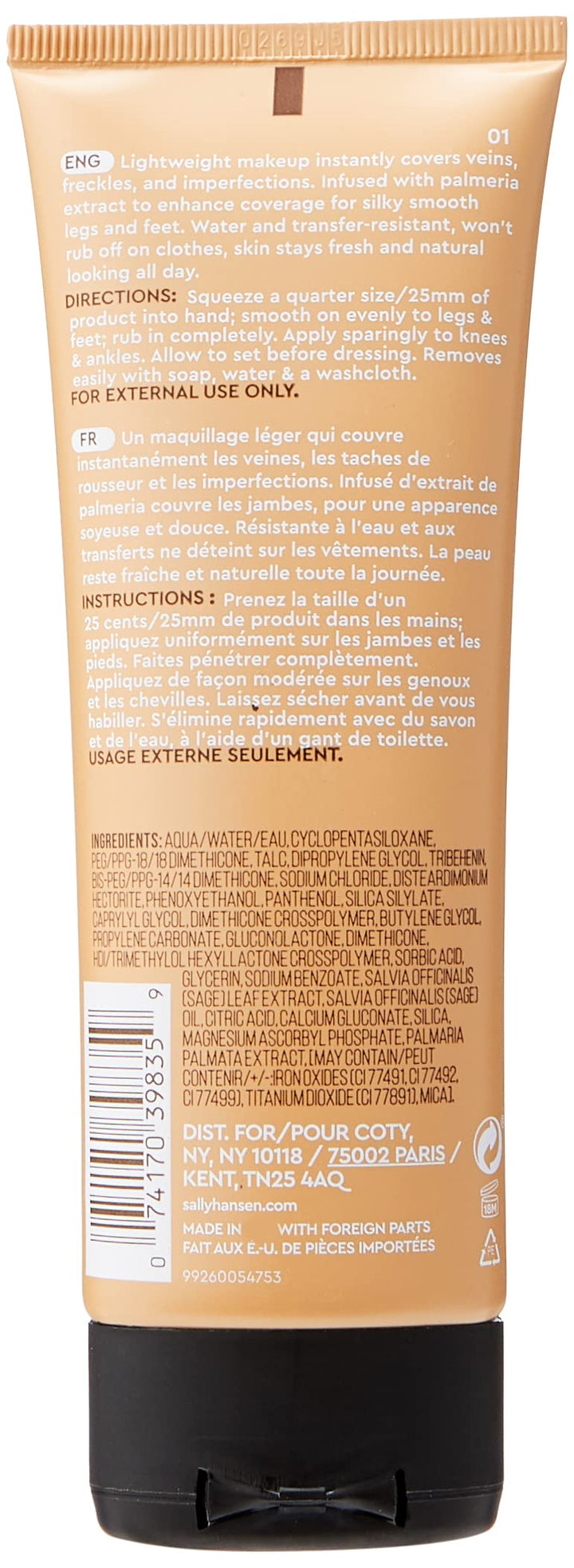 Airbrush Legs®, Leg Makeup, Light, Easy Application, Flawless Looking Legs, Water Resistant, Transfer Proof Lotion