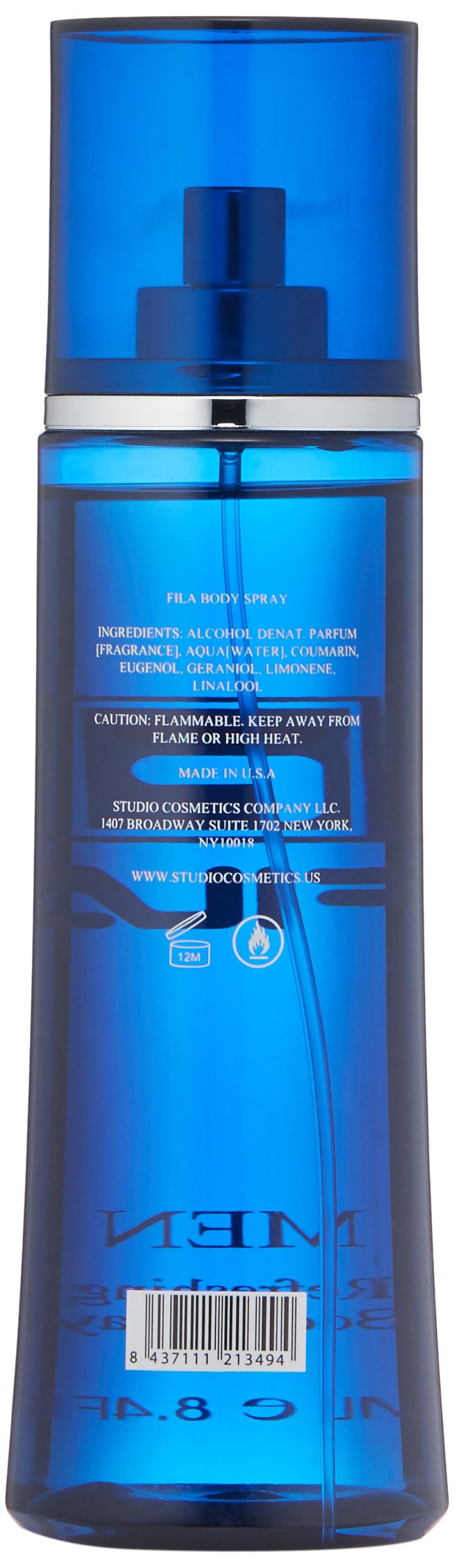 FILA Refreshing Body Spray for Men - Cool, Clean, Fresh Men’s Fragrance - Infused With Notes Of Bergamot, Cardamom, and Pepper - Trendy, Rectangular, Streamlined, Portable Bottle Design - 8.4 Oz