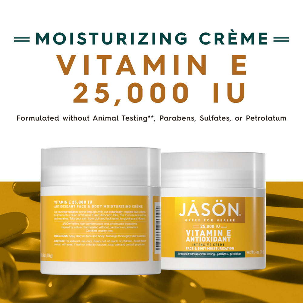 Vitamin E 25, 000 IU Intensive Moisturizing Crème, For Face and Body, 4 Fluid Ounces