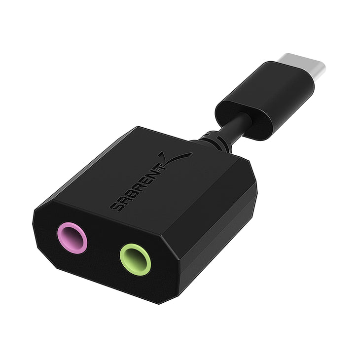 USB Type C External Stereo Sound Adapter for Windows and Mac. Plug and Play No Drivers Needed. (AU-MMSC)