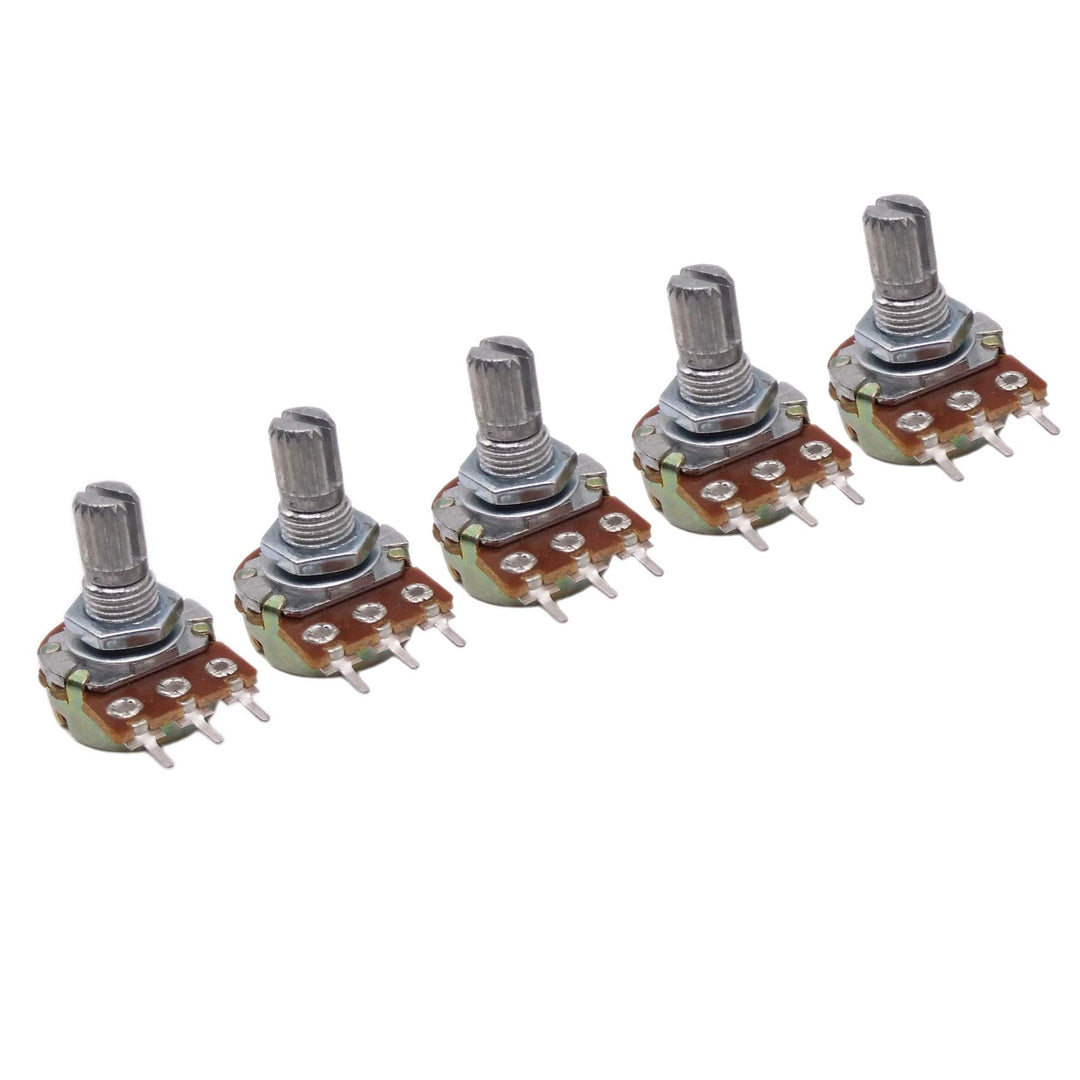 5pcs 2M ohm Linear Taper Rotary Potentiometer Panel Pot B2M 15mm