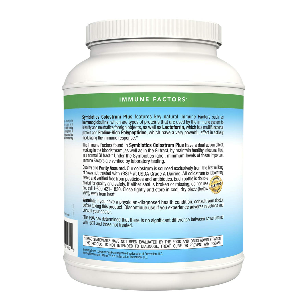 Colostrum Plus Powder 21 oz (597 g) - Immunity Support - Promotes Athletic Performance and Optimal Iron Levels - Immunoglobulin - 25% lgG Antibodies - Gluten Free