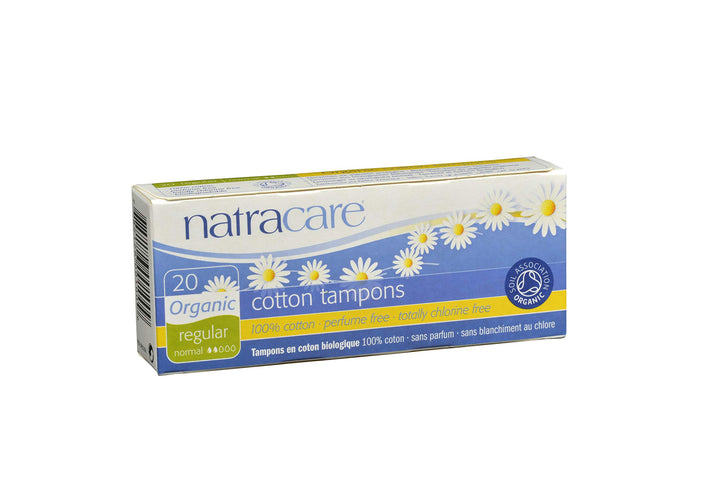 1000 Organic All Cotton Non- Applicator Tampons 20 Count