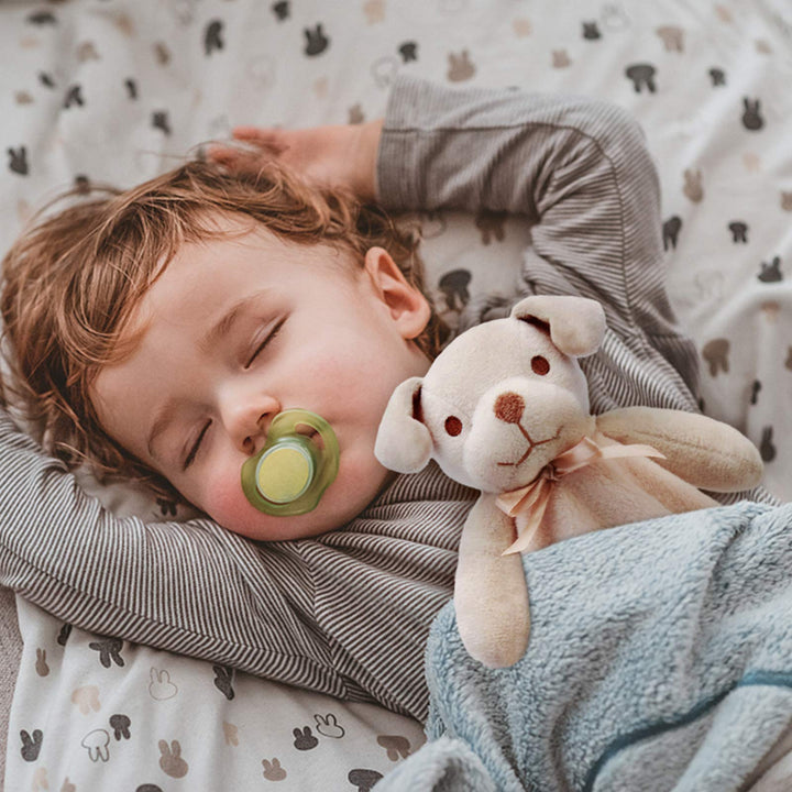 Dog Security Blanket Brown Soft Puppy Lovey for Boys and Girls Unisex Lovie Baby Gifts for Toddler and Infant Snuggle Toy Stuffed Animal 16 Inch