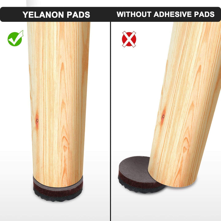 Non Slip Furniture Pads -24 pcs 2.5 Furniture Grippers, Non Skid for Furniture Legs,Self Adhesive Rubber Furniture Feet, Anti Slide Furniture Hardwood Floor Protector for Keep Couch Stoppers