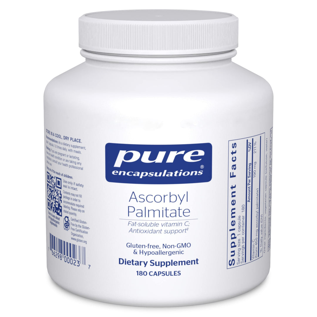 Ascorbyl Palmitate | Vitamin C Supplement to Support Iron Absorption and a Healthy Immune System* | 180 Capsules