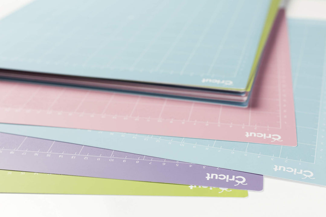 StrongGrip Cutting Mat 12in x 12in, Craft Mat for Maker & Explore, Use with Heavyweight Materials - Specialty Cardstock, Matboard & More, Reusable, Clear Protective Film (3 Count)