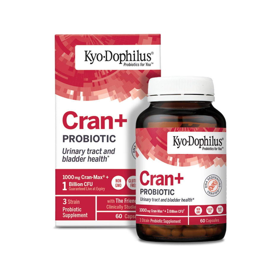 Kyo-Dophilus Cran+ Probiotic, Urinary Tract and Bladder Health*, 60 Capsules
