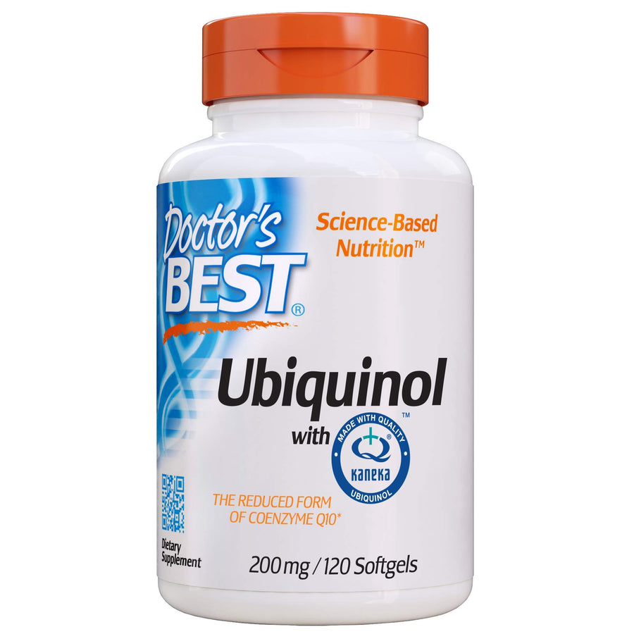 Doctor's Best Ubiquinol with Kaneka QH, Enhances Cellular Energy, Antioxidant, Non-GMO, Gluten & Soy Free, 200 mg, 120 Count