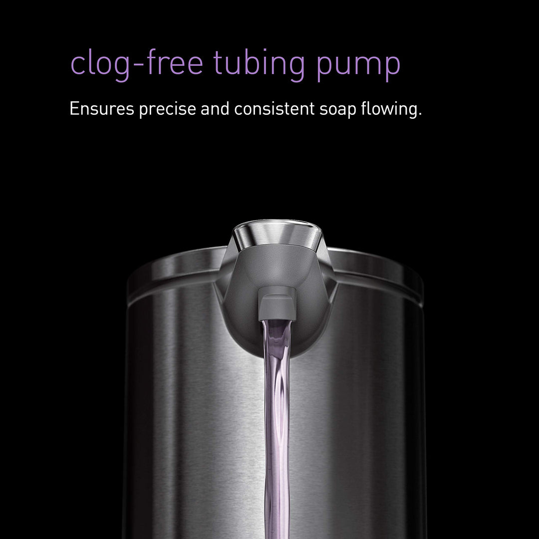 9 oz. Touch-Free Rechargeable Sensor Liquid Soap Pump Dispenser, Rose Gold Stainless Steel