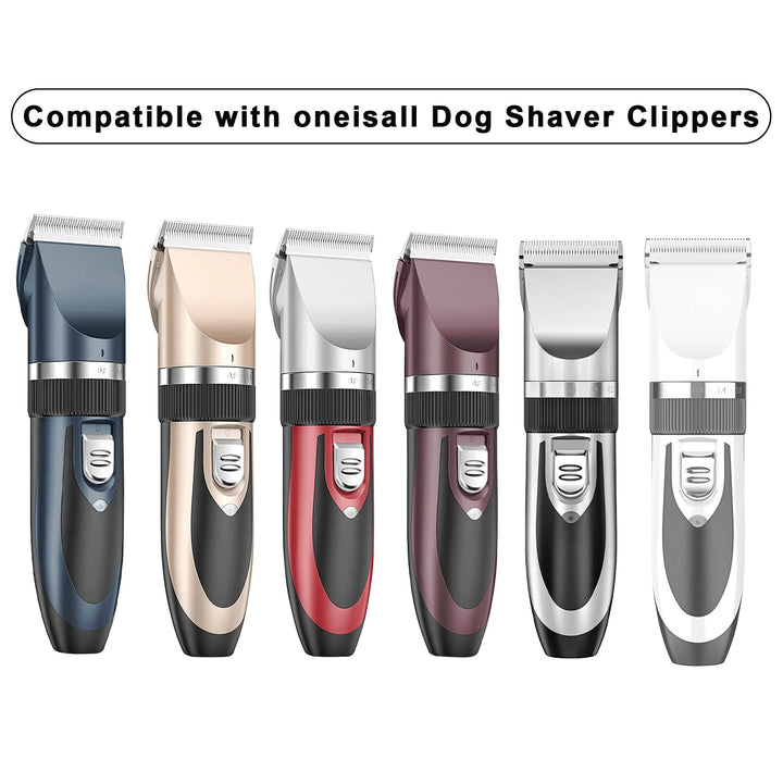 2 Pack Replacement Blade Compatible with oneisall Low Noise Dog Clippers, Made of Ceramic Blade & Stainless Steel Blade