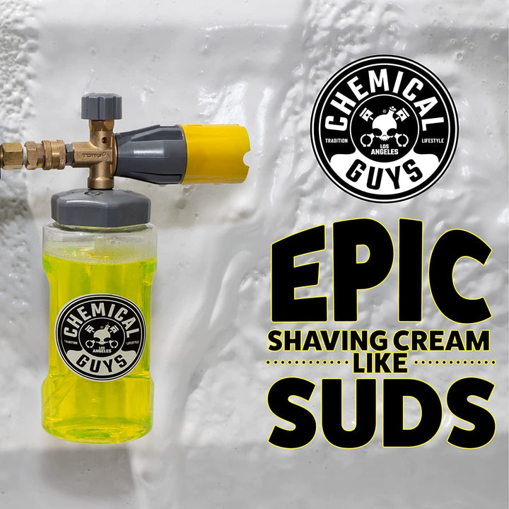 EQP324 Big Mouth Max Release Foam Cannon (Car Wash, Home Wash & Boat Wash Foam Cannon That Connects to Your Pressure Washer) 34 oz Bottle