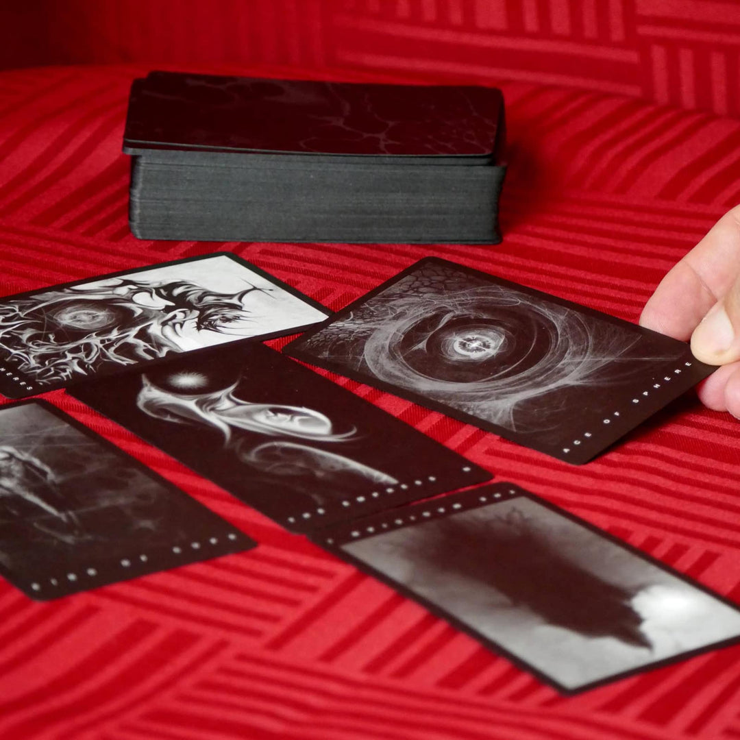Black Tarot Deck - A Mystical Journey Through The Shadows, Featuring Gothic Artwork and Intuitive Symbolism for a Powerful Reading Experience Every Time