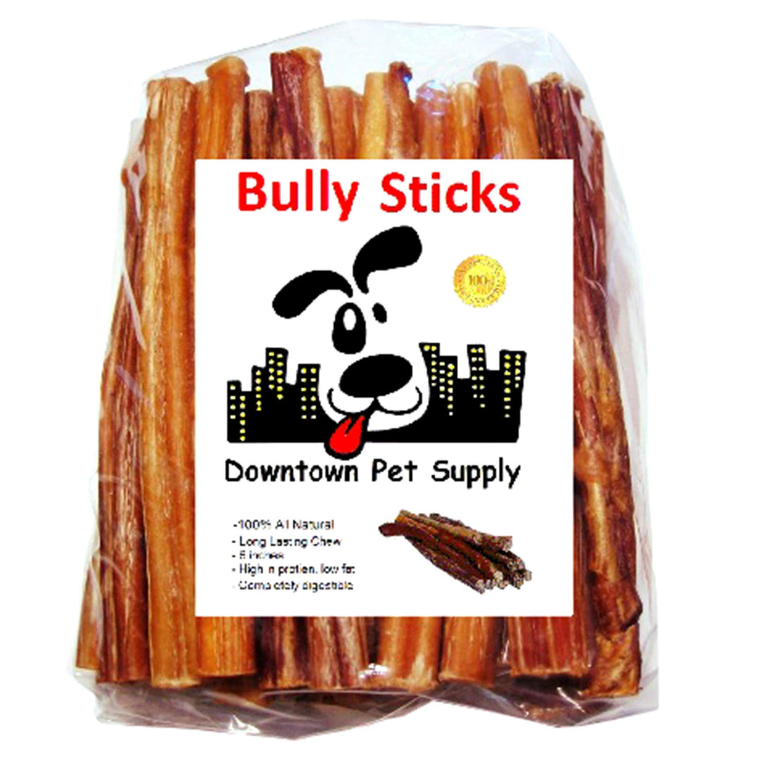 6-inch Bully Sticks for Dogs, Pack of 10 - Single Ingredient, Nutrient-Rich and Odor Free Bully Sticks for Dogs - Rawhide Free Dog Chews Long Lasting and Non-Splintering