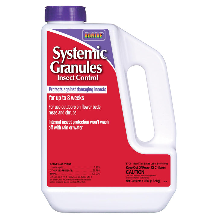 Insect Control Systemic Granules, 4 lbs. Ready-to-Use Water Resistant Long Lasting Protection Outdoor Use