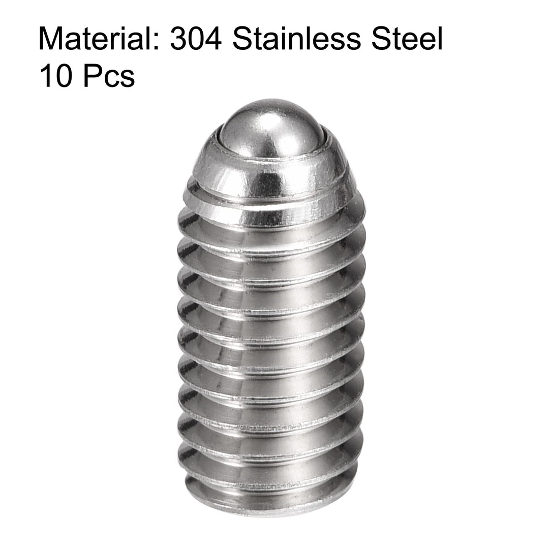 Ball Point Set Screws, M6 x 12mm 304 Stainless Steel Metric Spring Hex Socket Screw 10pcs