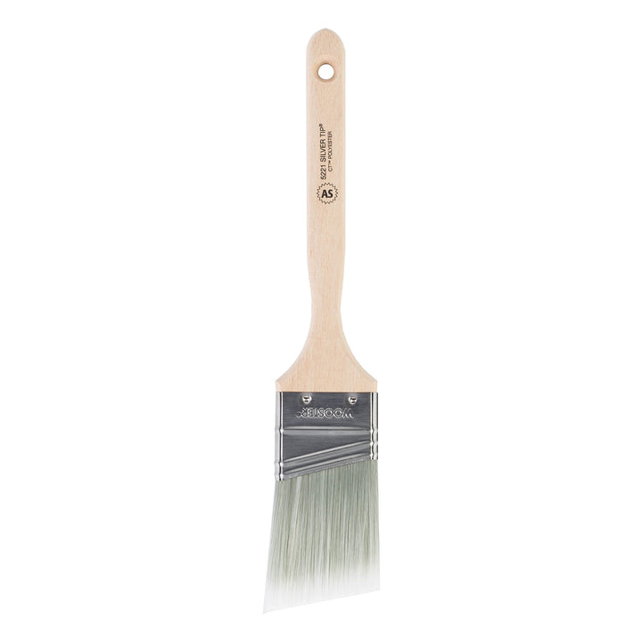 Brush 5221-2 Tip Angle Sash Paintbrush, 2-Inch, 2 Inch, White,Silver