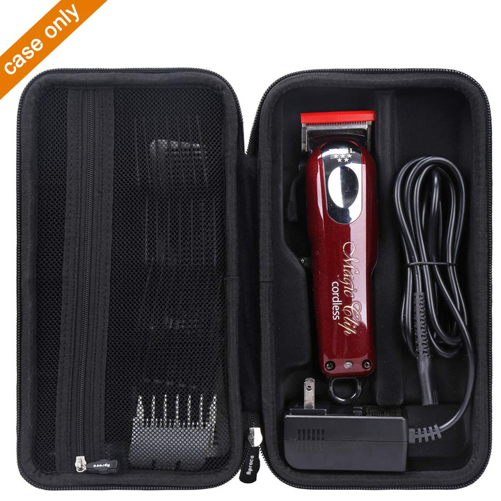 Hard Travel Storage Case Bag, for Wahl Professional 5-Star #8148 / #8504 / #8545 / #8509 / #8451 Cord/Cordless Magic Clip (Black)