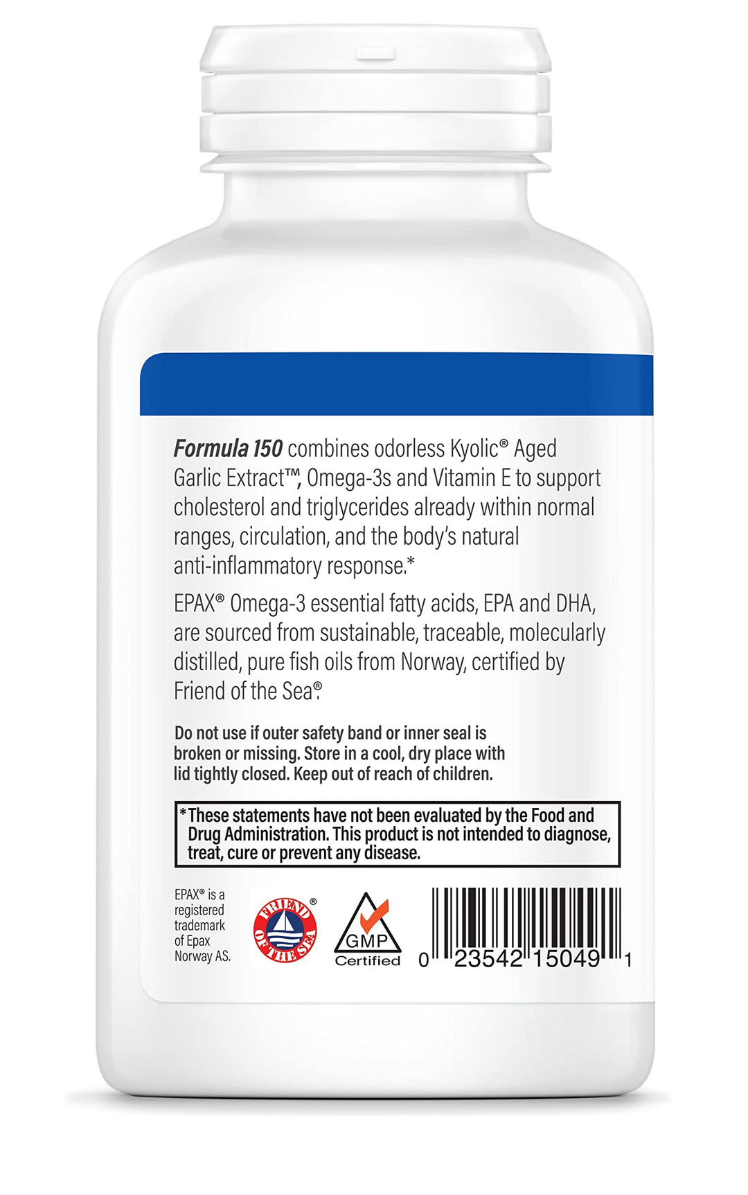 Aged Garlic Extract Omega-3, Cholesterol and Circulation, 90 soft gels