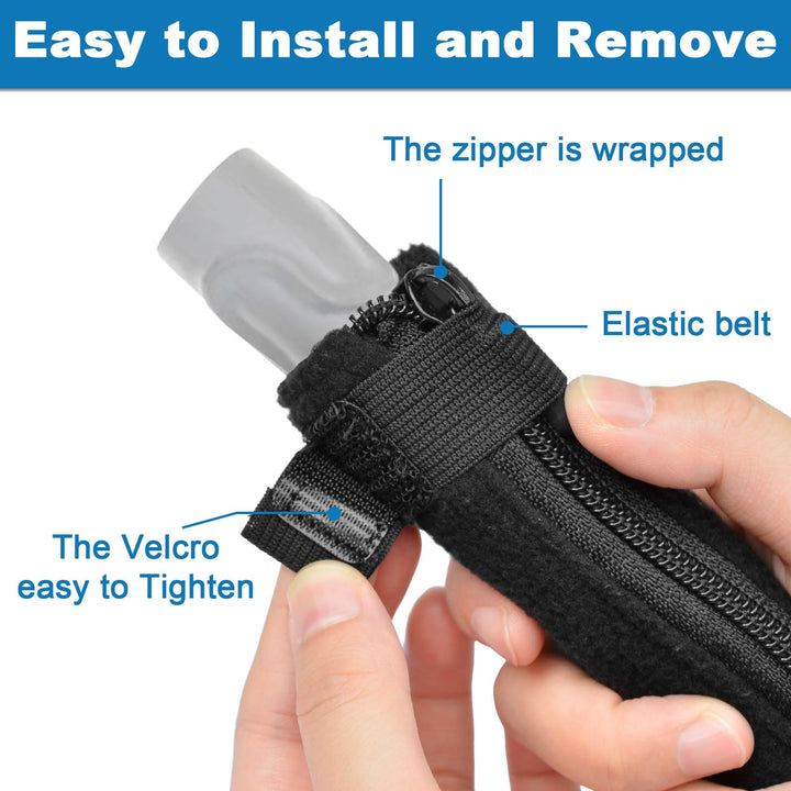 CPAP Hose Cover 6ft 4in Fit Resmed ClimateLineAir 10 11 Heated Tubing, Full-Length Zippered CPAP Tube Cover, Soft Cpap Tube Sleeve Wrap - Keep Deep Sleep, Cats Proof, Prevent Condensation
