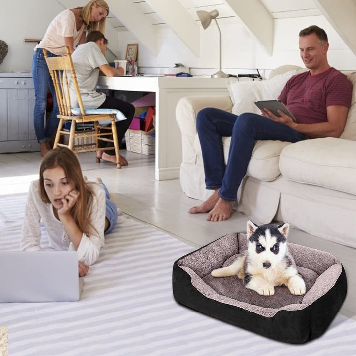 Orthopedic Dog Beds, Rectangle,Washable, Warming, Comfortable and Breathable Pet Sofa for Medium Dogs