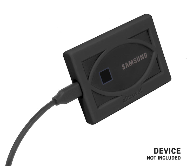 External Solid State Drive Bumper Sleeve for Samsung T7,T7 Touch Portable SSD - 1TB, 2TB, 500GB - USB 3.2 External Solid State Drives, Super Strong Bumper Anti Shock, Shake and Drop (Black)