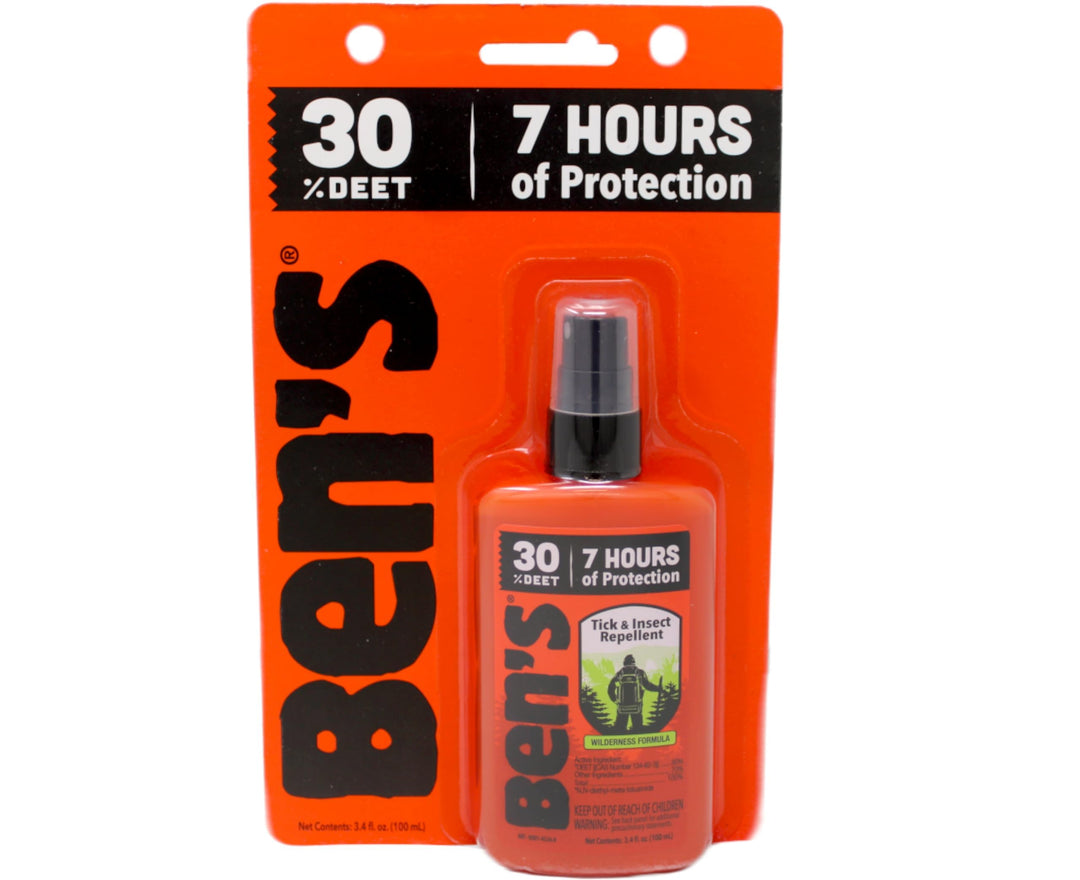Ben's 30% Deet Insect Repellent Spray, 3.4 Fl Oz (Pack of 3)